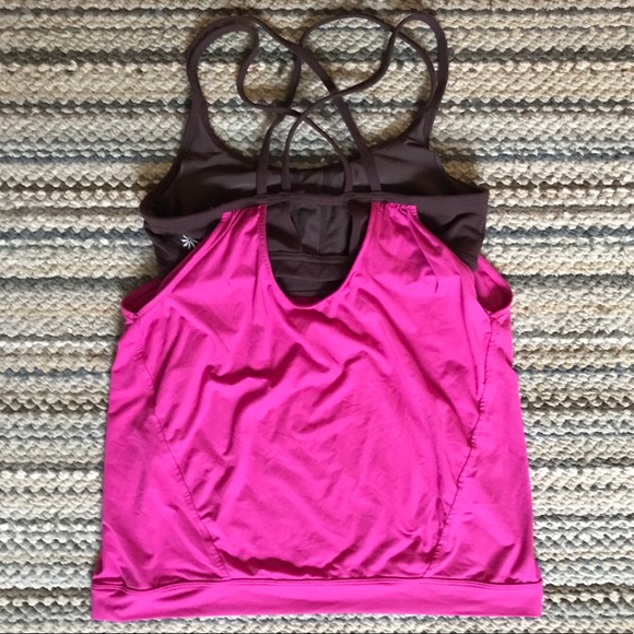 Athleta Hidden Agenda Berry Brown Tank - Picture 3 of 9